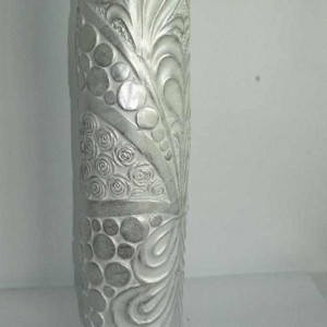 Керамична ваза сива 60 см
