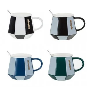 Чаша за чай с капаче и лъжичка