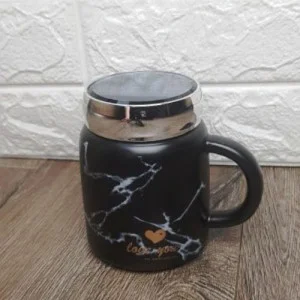 Чаша за чай мрамор с капаче