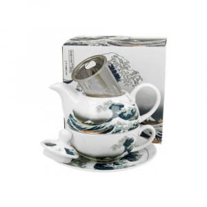 Комплект чаша с чайник Hokusai Katsushika Collection - The Great Wave