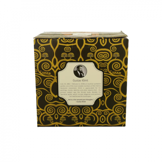 Комплект чаша с чайник Klimt Collection - The Kiss Brown на супер цена от Neostyle.bg