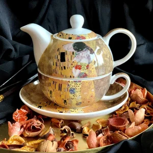 Комплект чаша с чайник Klimt Collection - The Kiss