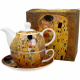 Комплект чаша с чайник Klimt Collection - The Kiss на супер цена от Neostyle.bg
