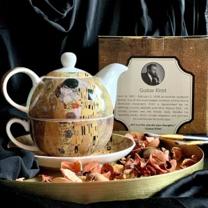 Комплект чаша с чайник Klimt Collection - The Kiss