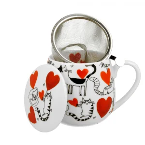 Чаша за чай Cats World - Hearts