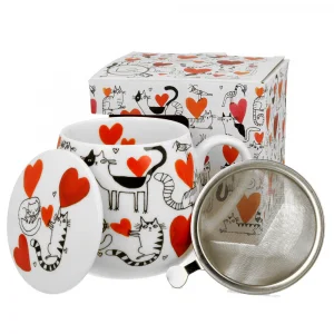 Чаша за чай Cats World - Hearts