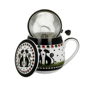 Чаша 430 мл с капаче и цедка - Indigo 