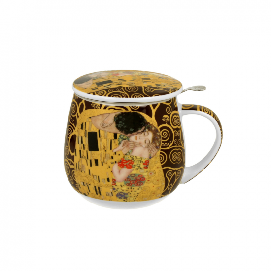Чаша за чай Gustav Klimt Collection - The Kiss Brown на супер цена от Neostyle.bg