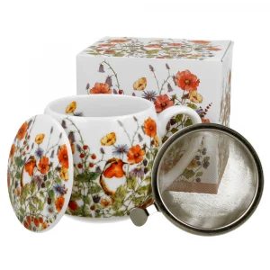 Чаша с капак и цедка Wild Bird