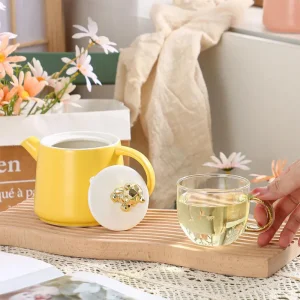 Комплект чаша с чайник Мече