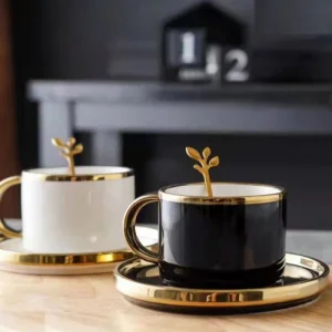 Порцеланова чаша + лъжичка Elegant