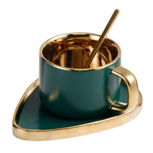 Порцеланова чаша + лъжичка 