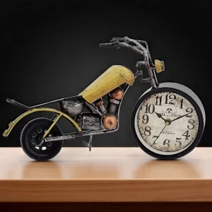 Метален настолен часовник "Ретро Мотор" - 30 см