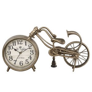Настолен часовник велосипед с ретро метален дизайн