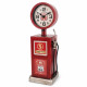 Метална касичка и часовник Route 66 във формата на червена винтидж бензинова колонка