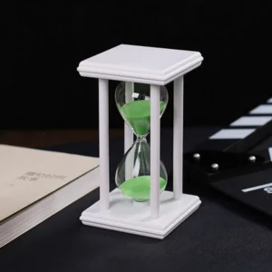 Пясъчен часовник от дърво и стъкло-10 минути