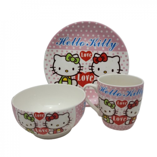 Детски сервиз за хранене Hello Kitty на супер цена от Neostyle.bg