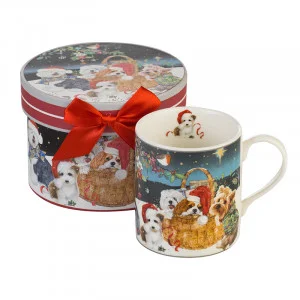 Коледна чаша с куче MUG Класик