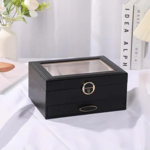 Черна Кутия за Бижута - Модерен Дизайн