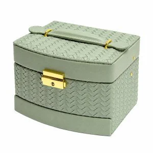 Кутия за бижута с чекмедже и огледало Mint Green