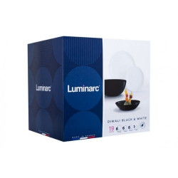 Сервиз за хранене luminarc diwali black and white 19 части на супер цена от Neostyle.bg