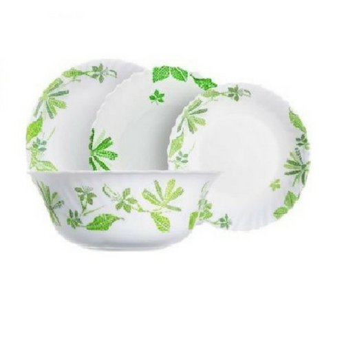 Сервиз за хранене Luminarc Romancia Green 19 ч. Сервиз за хранене Luminarc Romancia Green 19 ч.
