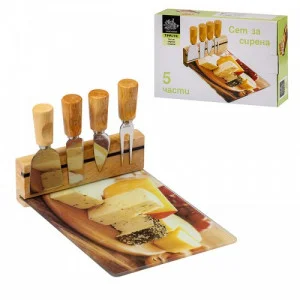 Плато за сервиране на сирена 5 части