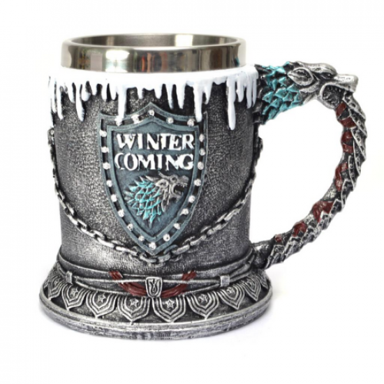 3D халба за бира Game of Thrones Winter Coming на супер цена от Neostyle.bg