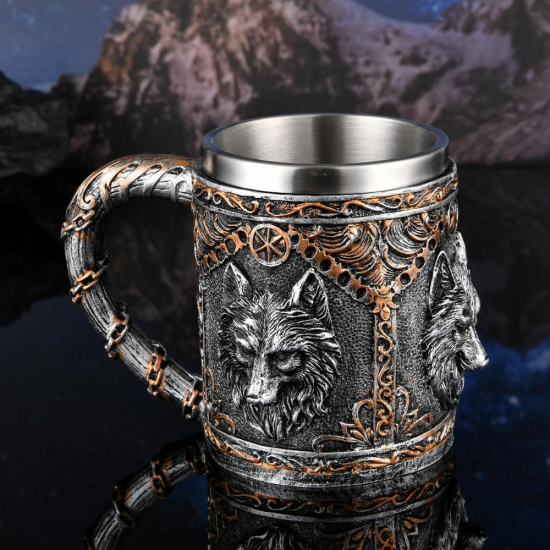 3D Чаша за бира Wolf на супер цена от Neostyle.bg