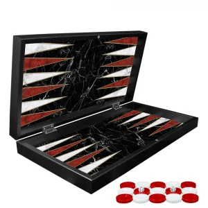 Луксозен  дървен шах и табла