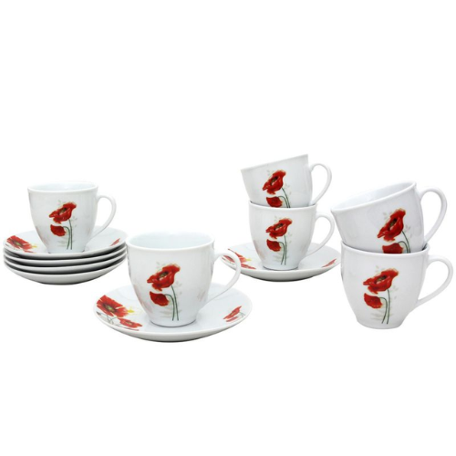 Комплект чаши за чай Poppy Garden на супер цена от Neostyle.bg