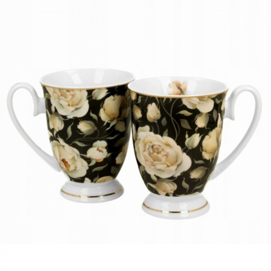 Комплект за чай English Roses Black - Golden Line на супер цена от Neostyle.bg