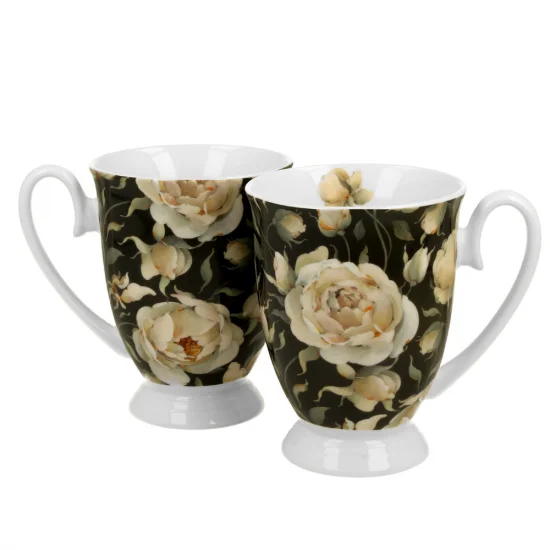 Комплект за чай Floral Collection - English Roses Black на супер цена от Neostyle.bg