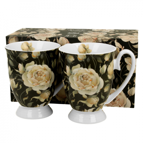 Комплект за чай Floral Collection - English Roses Black на супер цена от Neostyle.bg