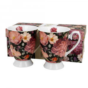 Комплект за чай Floral Collection - Spring Roses Black