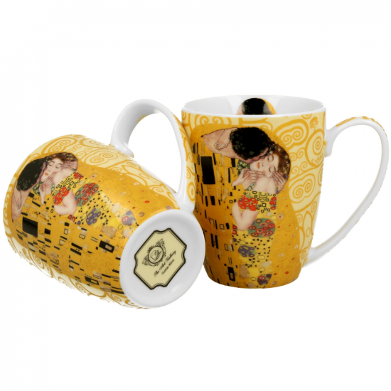 Комплект за чай mug Gustav Klimt Collection - The Kiss Ecru на супер цена от Neostyle.bg