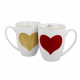 Сервиз за чай/кафе Red & Gold Heart на супер цена от Neostyle.bg