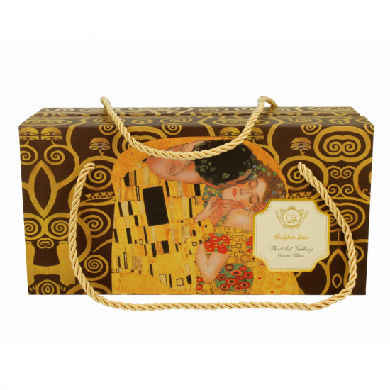 Комплект за чай The Kiss Brown inspired by Gustav Klimt - Golden Line на супер цена от Neostyle.bg