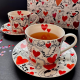Луксозен Комплект за чай Cat’s World Hearts на супер цена от Neostyle.bg