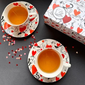 Луксозен Комплект за чай Cat’s World Hearts