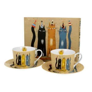 Луксозен сервиз за чай/кафе Cat’s World Party