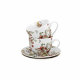 Сервиз за чай/кафе Vintage Flowers White на супер цена от Neostyle.bg