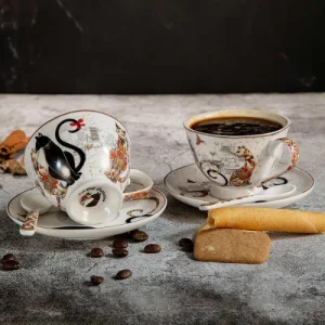 Комплект за Еспресо "Cat Collection" с Лъжички