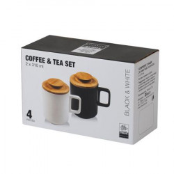 Сервиз за чай/кафе Black & White на супер цена от Neostyle.bg