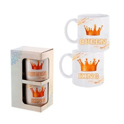 К-кт 2 броя чаши "King and Queen" на супер цена от Neostyle.bg