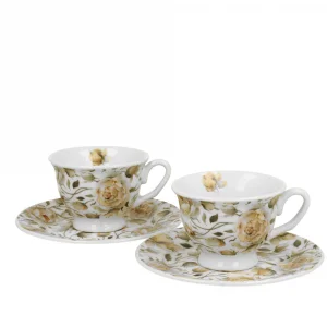 Комплект за кафе English Roses White