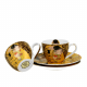 Комплект за кафе Gustav Klimt Collection - The Kiss Brown на супер цена от Neostyle.bg