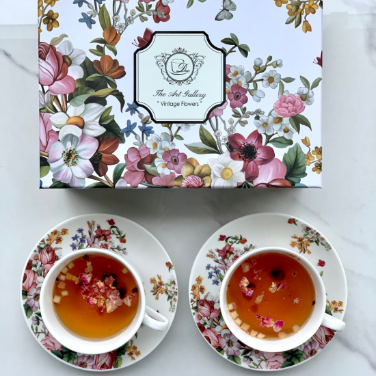 Комплект за кафе Vintage Flowers White на супер цена от Neostyle.bg
