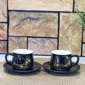 Комплект за кафе Black Marble