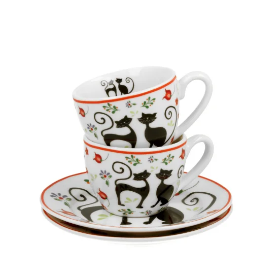 Чаши за кафе Etno Cat на супер цена от Neostyle.bg